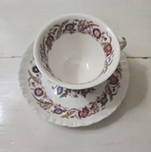 1940’s Wedgwood Etruria Bone China, Cornflower - Tea Cup & Saucer